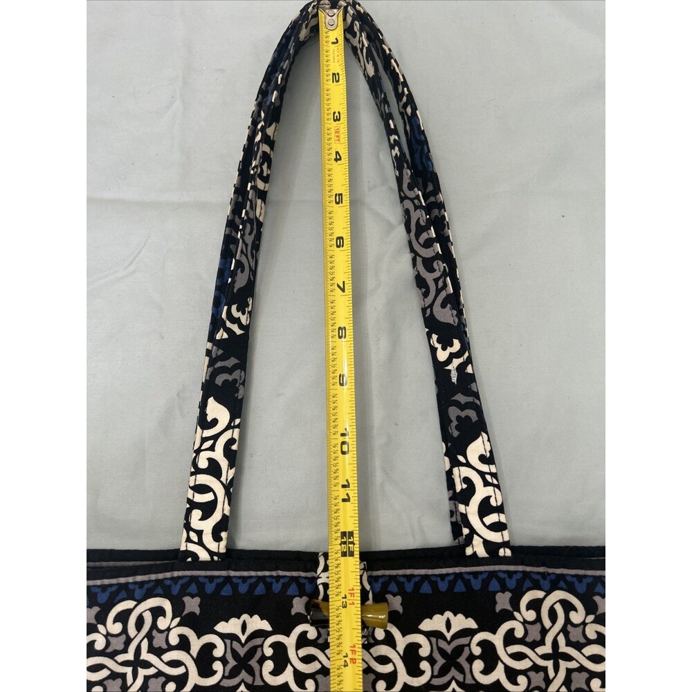 Vera Bradley Canteberry Colbalt Blue Quilted Tote Bag Medium Purse - Picture 2 of 11